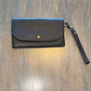 Able Mare Leather Wallet with Snap Closure